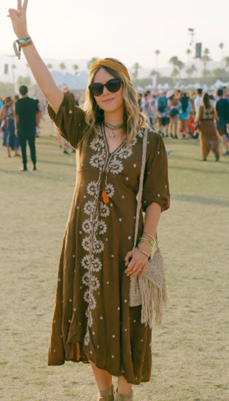 Free People Boho Brown Maxi Dress - Size Small- Festival!